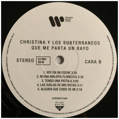 CHRISTINA Y LOS SUBTERRANEOS - QUE ME PARTA UN RAYO (LP+CD) | VINILO