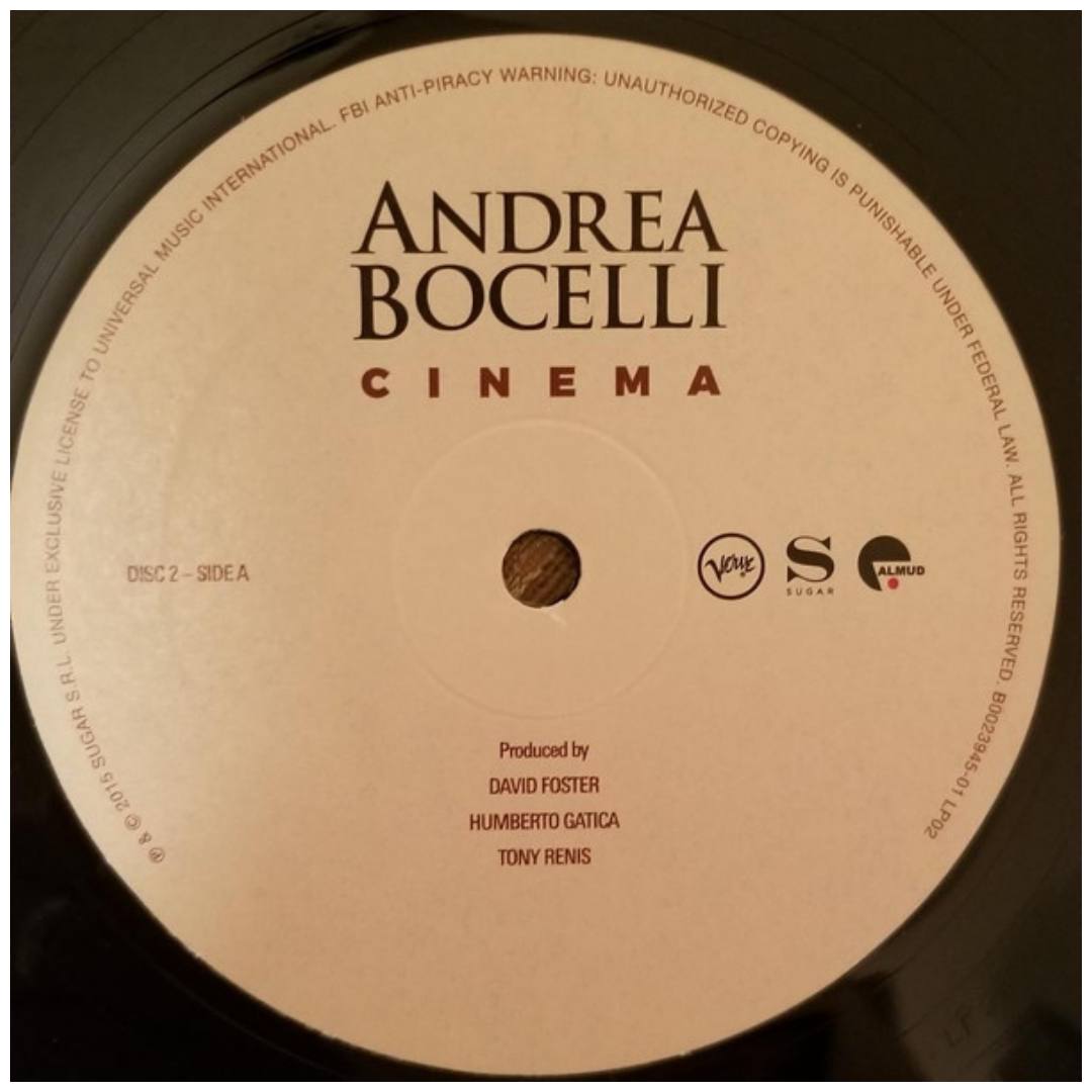 ANDREA BOCELLI - CINEMA | VINILO