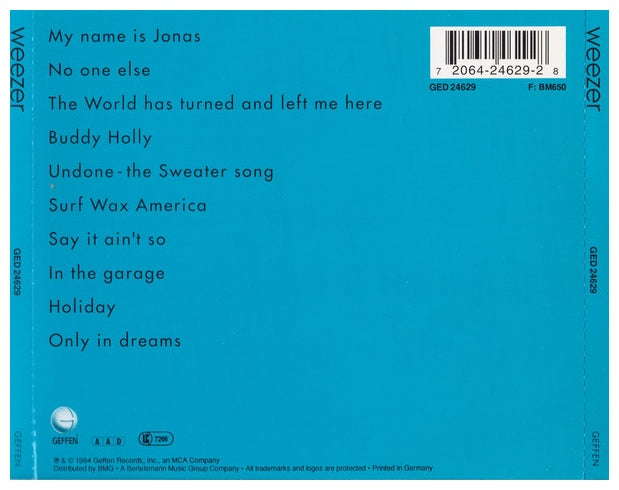 WEEZER - WEEZER (BLUE) | CD