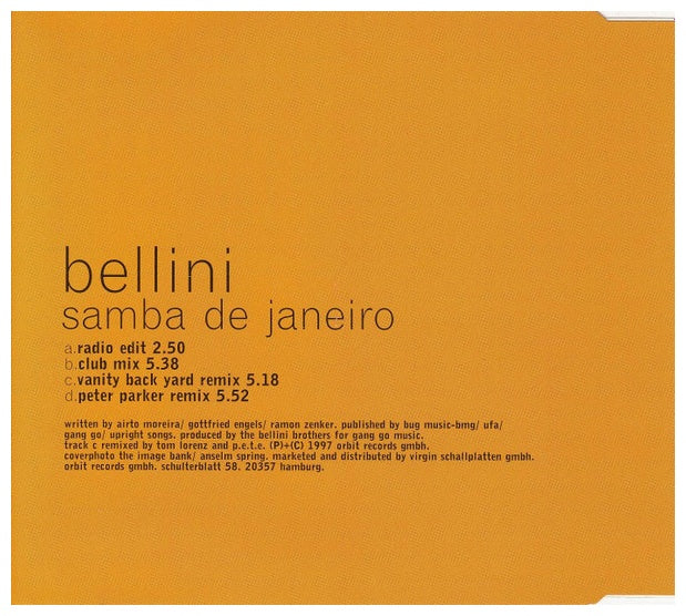 BELLINI - SAMBA DE JANEIRO | CD SINGLE USADO