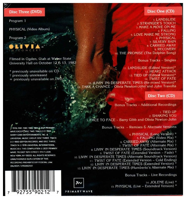 OLIVIA NEWTON-JOHN - PHYSICAL (40TH ANNIVERSARY) (2CD+DVD) | CD