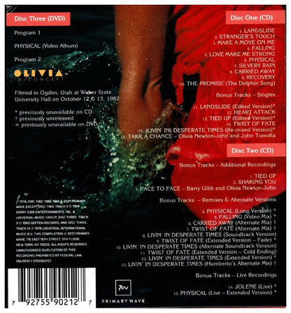 OLIVIA NEWTON-JOHN - PHYSICAL (40TH ANNIVERSARY) (2CD+DVD) | CD