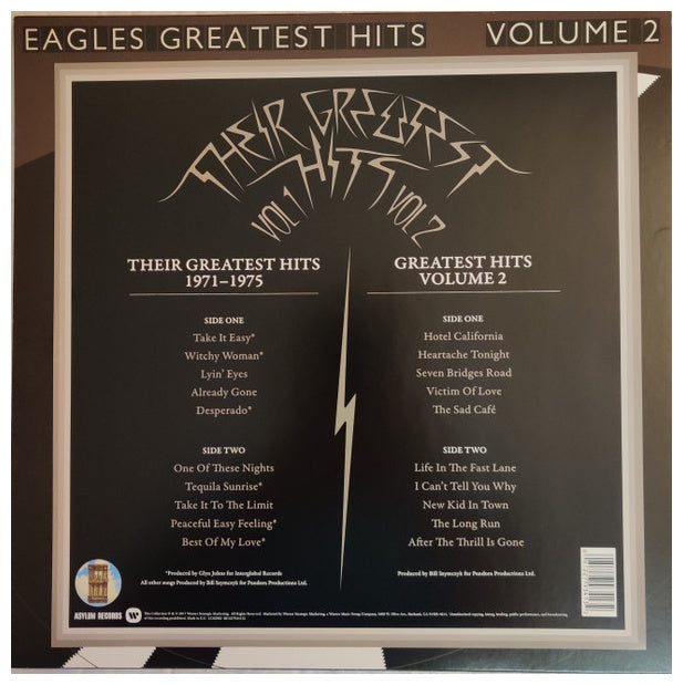 EAGLES - THEIR GREATEST HITS VOLUMES 1 & 2 (BOX SET) (2LP) | VINILO