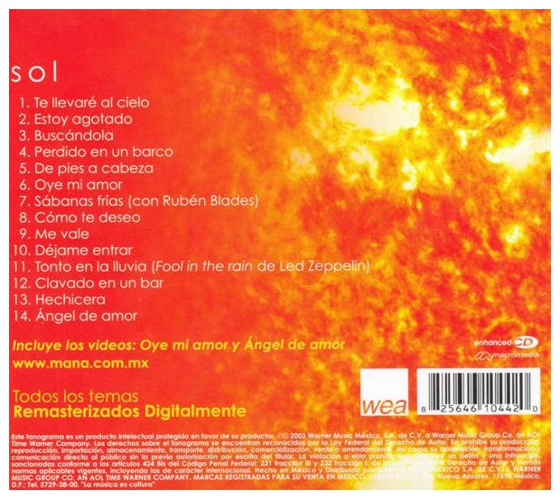 MANA - SOL: GRANDES EXITOS | CD