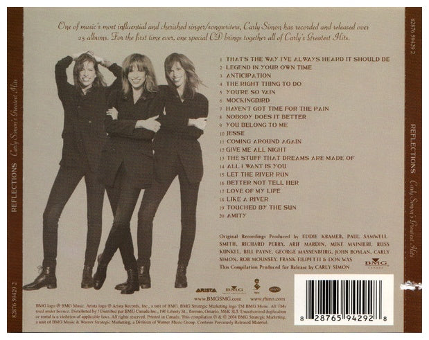 CARLY SIMON - REFLECTIONS: GREATEST HITS | CD