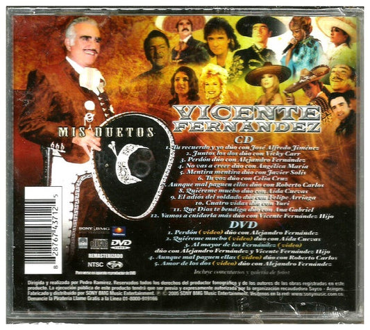 VICENTE FERNANDEZ  - MIS DUETOS (CD+DVD) | CD