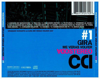 SODA STEREO - ME VERAS VOLVER GIRA 2007 VOL. 1 | CD