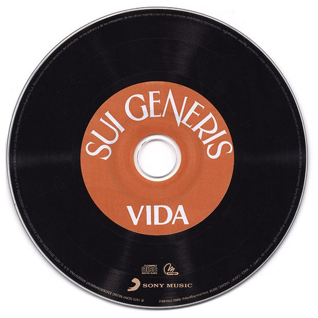 SUI GENERIS - VIDA (DIGIPACK) | CD