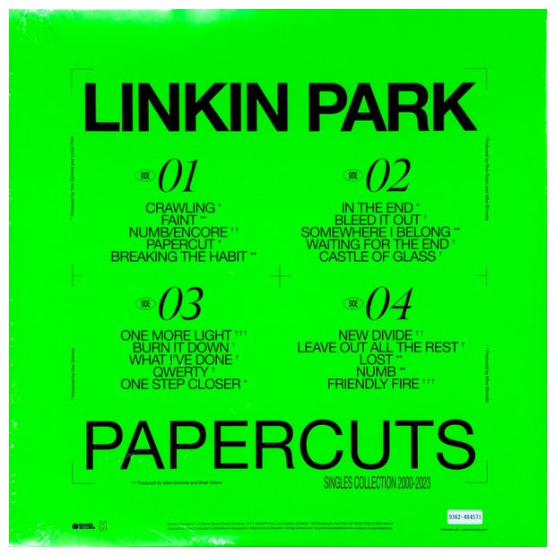 LINKIN PARK - PAPERCUTS: SINGLES COLLECTION 2000-2023 (2LP) | VINILO