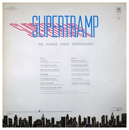 SUPERTRAMP - DIE SONGS EINER SUPERGRUPPE: THE HITS | VINILO USADO