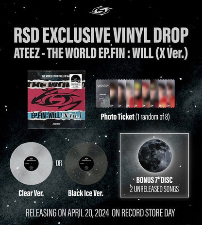 ATEEZ - WORLD EP.FIN : WILL (LP+7) (COLOUR VINYL) | VINILO