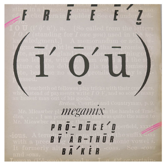FREEEZ - IOU (MEGAMIX) | 12" MAXI SINGLE USADO