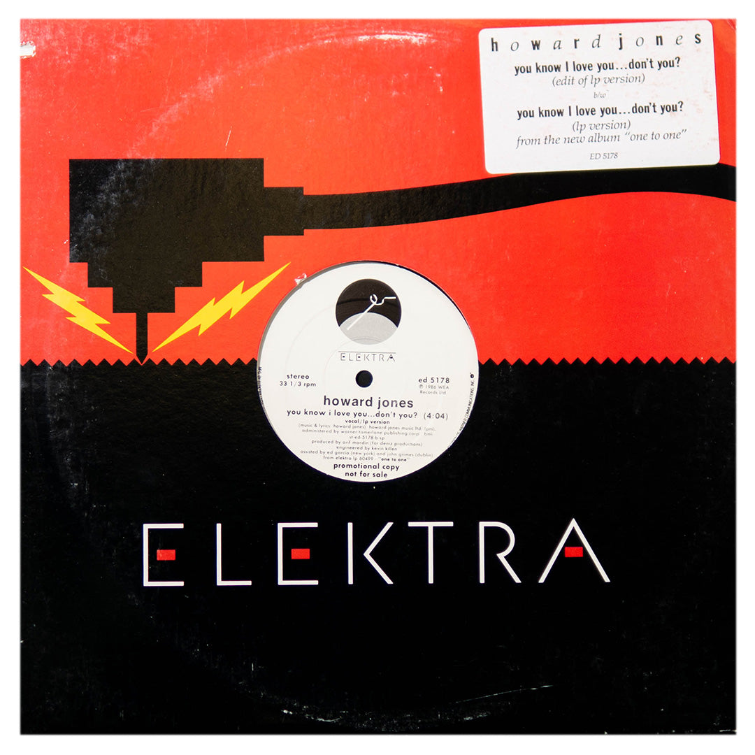 HOWARD JONES - YOU KNOW I LOVE YOU…DON'T YOU (LP VERSION) | 12" MAXI SINGLE USADO