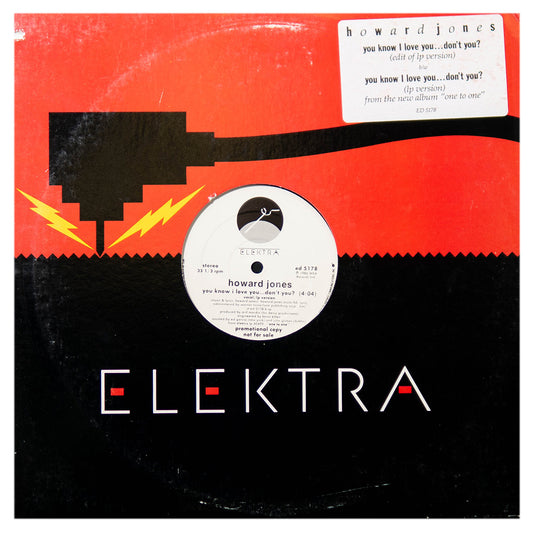 HOWARD JONES - YOU KNOW I LOVE YOU…DON'T YOU (LP VERSION) | 12" MAXI SINGLE USADO