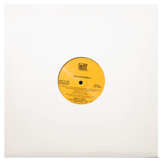 LISA STANSFIELD - MAKE IT RIGHT | 12" MAXI SINGLE USADO