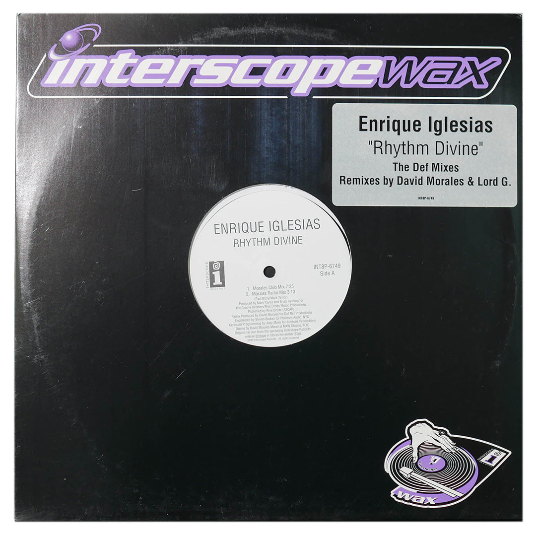 ENRIQUE IGLESIAS - RHYTHM DIVINE | 12" MAXI SINGLE USADO