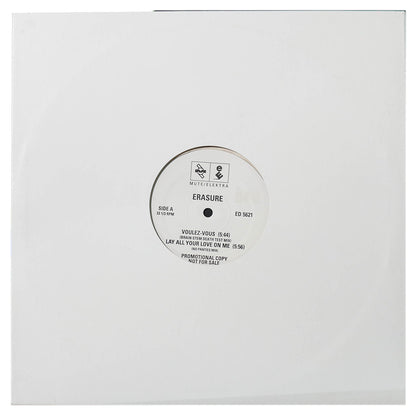 ERASURE - VOULEZ VOUS/LAY ALL YOUR LOVE ON ME/TAKE A CHANCE ON ME/S.O.S.  | 12" MAXI SINGLE USADO