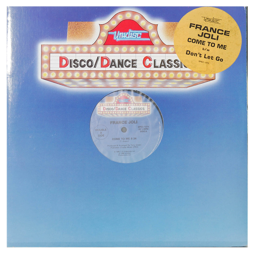 FRANCE JOLI - COME TO ME | 12" MAXI SINGLE USADO
