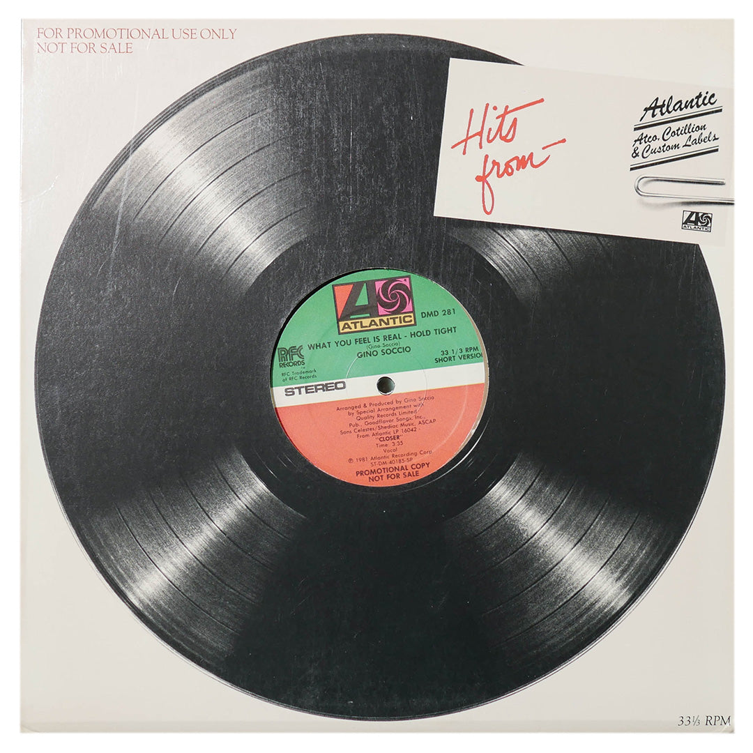 GINO SOCCIO  - WHAT YOU FEEL IS REAL - HOLD TIGHT | 12" MAXI SINGLE USADO
