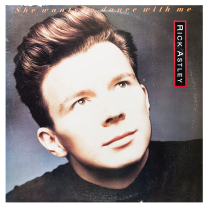 RICK ASTLEY  - SHE WANTS TO DANCE WITH ME | 12" MAXI SINGLE USADO