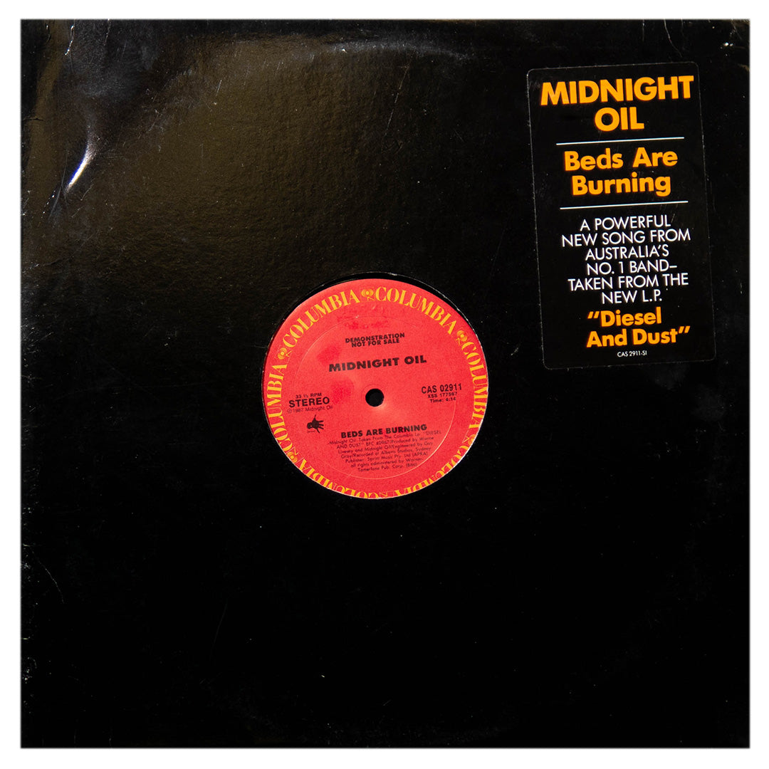 MIDNIGHT OIL - BEDS ARE BURNING | 12" MAXI SINGLE USADO