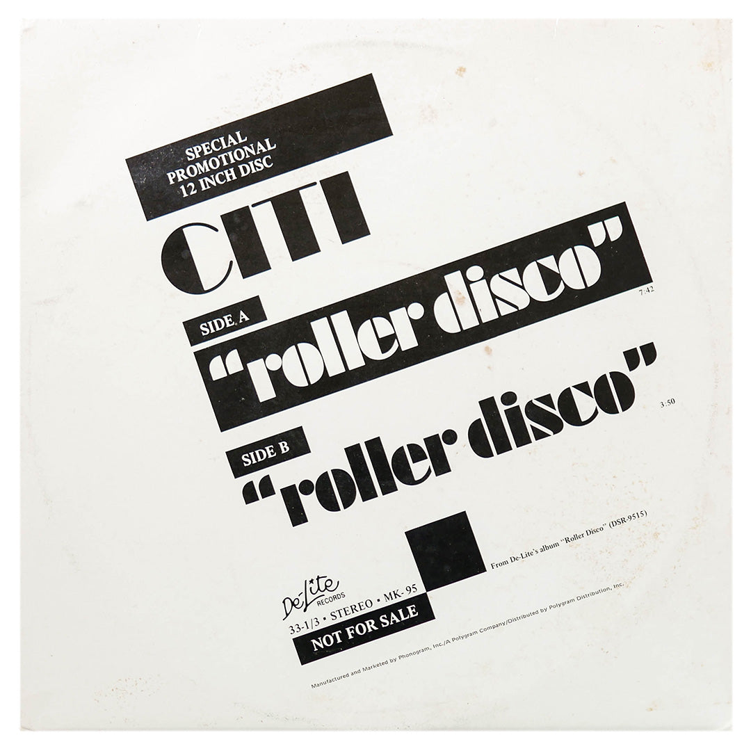 Citi - Roller Disco | 12" MAXI SINGLE USADO