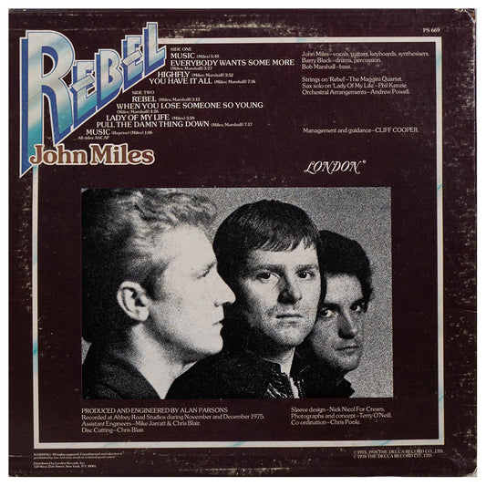 JOHN MILES - REBEL | VINILO USADO