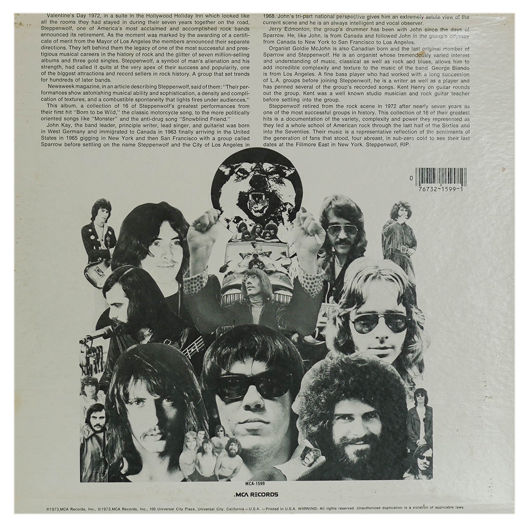 STEPPENWOLF - 16 GREATEST HITS | VINILO USADO