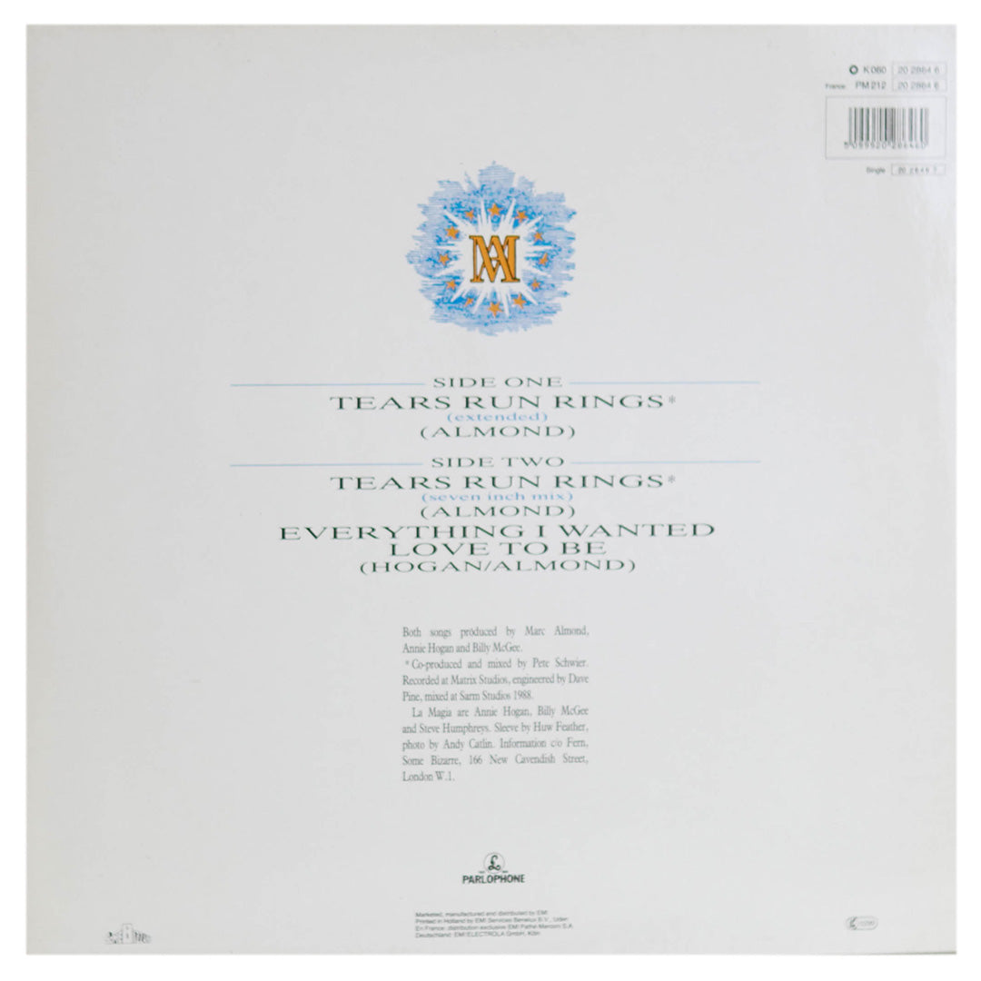 MARC ALMOND - TEARS RUN RINGS | 12" MAXI SINGLE USADO