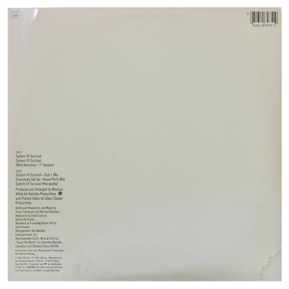 EARTH, WIND & FIRE - SYSTEM OF SURVIVAL | 12" MAXI SINGLE USADO