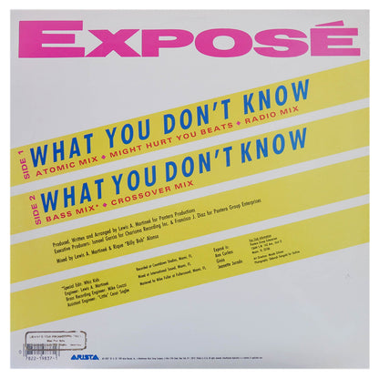 EXPOSÉ - WHAT YOU DON'T KNOW | 12" MAXI SINGLE USADO