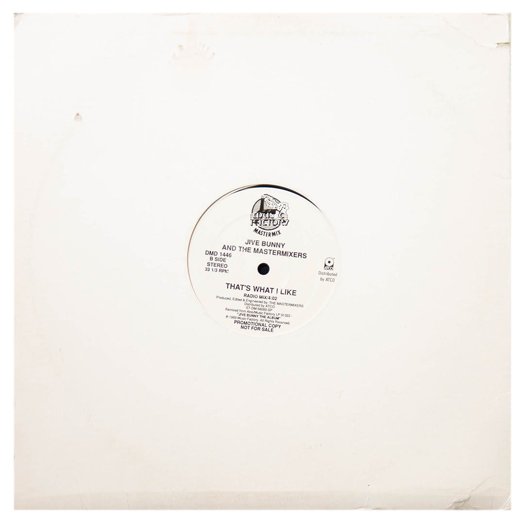JIVE BUNNY AND THE MASTERMIXERS - THAT'S WHAT I LIKE | 12" MAXI SINGLE USADO