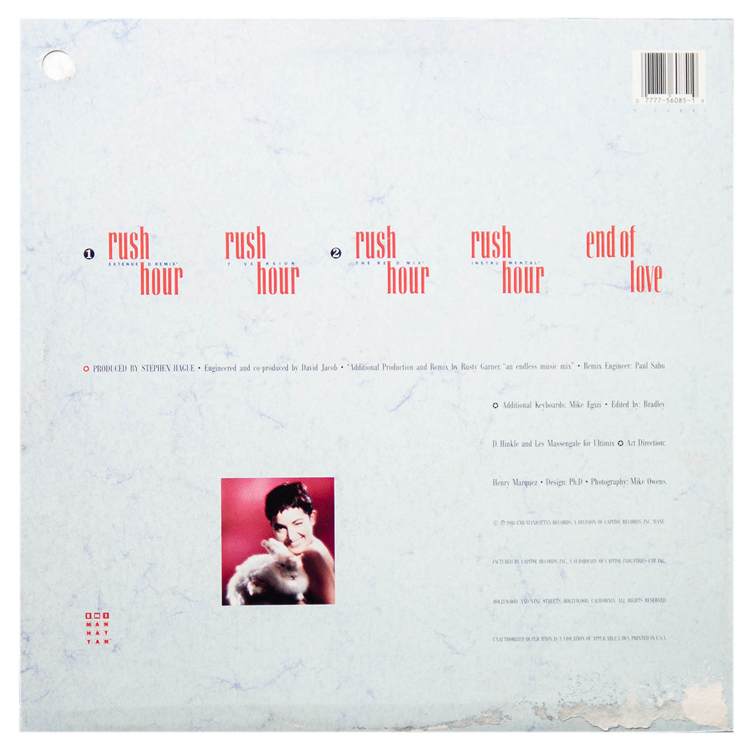 JANE WIEDLIN - RUSH HOUR | 12" MAXI SINGLE USADO