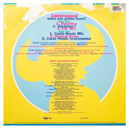 JAMIROQUAI  - WHEN YOU GONNA LEARN | 12" MAXI SINGLE USADO