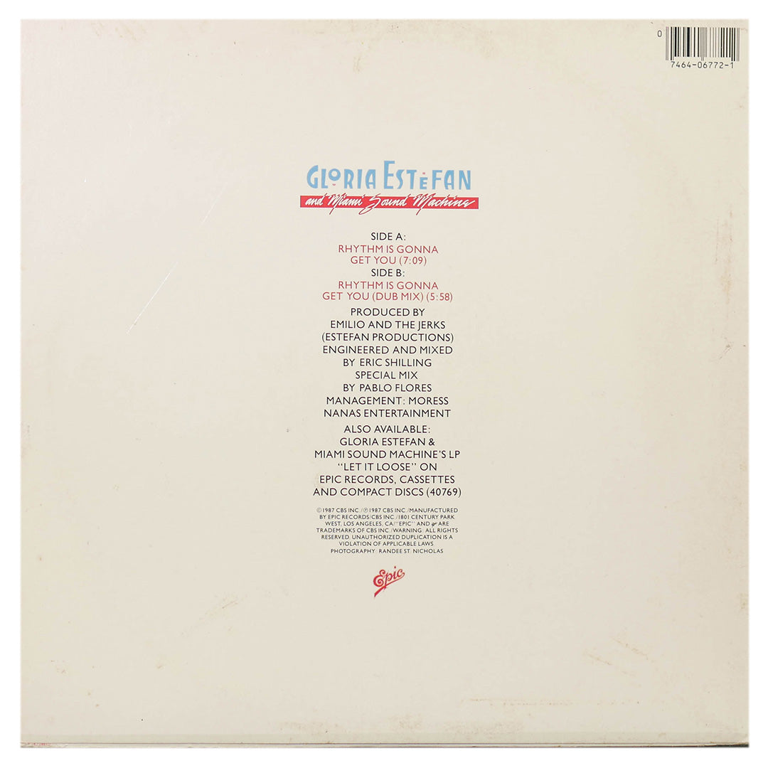 GLORIA ESTEFAN & MIAMI SOUND MACHINE - RHYTHM IS GONNA GET YOU | 12" MAXI SINGLE USADO
