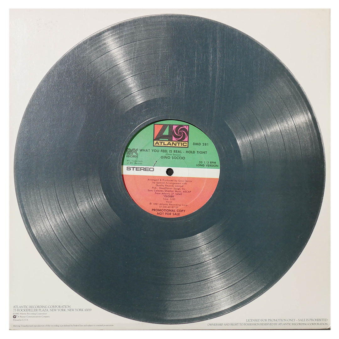 GINO SOCCIO  - WHAT YOU FEEL IS REAL - HOLD TIGHT | 12" MAXI SINGLE USADO