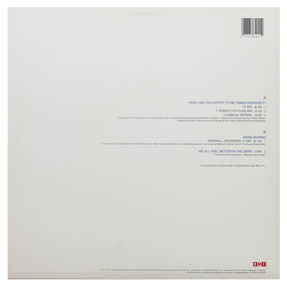 PET SHOP BOYS - HOW CAN YOU EXPECT TO BE TAKEN SERIOUSLY? | 12" MAXI SINGLE USADO
