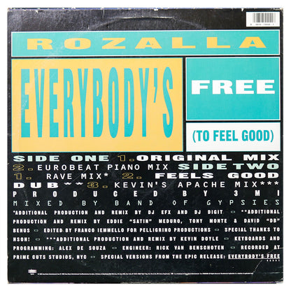 ROZALLA - EVERYBODY'S FREE (TO FEEL GOOD) | 12" MAXI SINGLE USADO