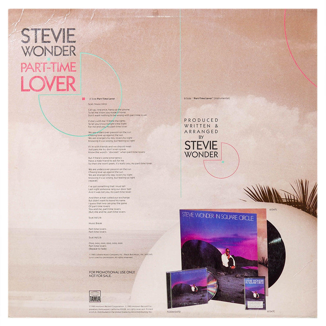 STEVIE WONDER - PART-TIME LOVER | 12" MAXI SINGLE USADO