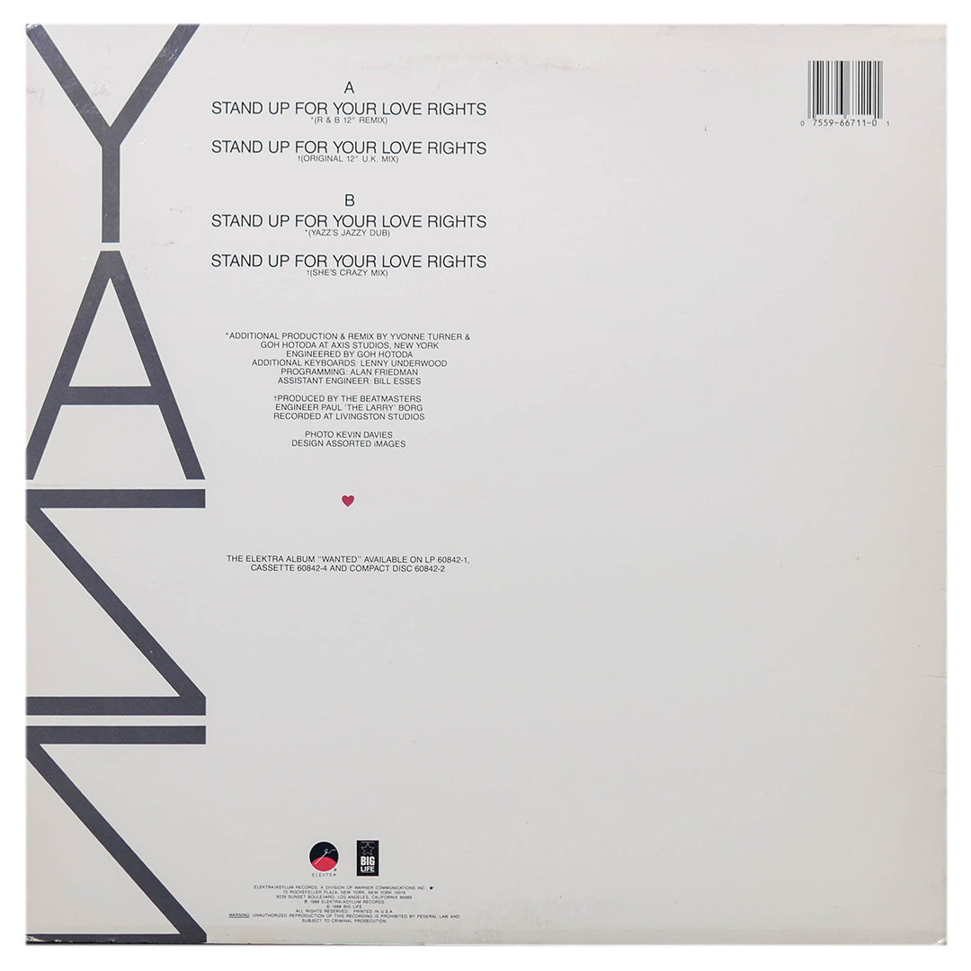 YAZZ - STAND UP FOR YOUR LOVE RIGHTS | 12" MAXI SINGLE USADO
