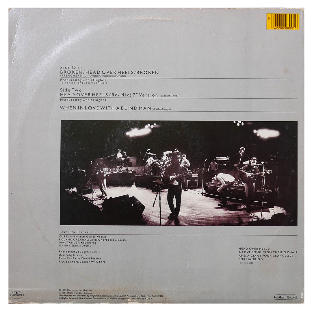 TEARS FOR FEARS - HEAD OVER HEELS | 12" MAXI SINGLE USADO