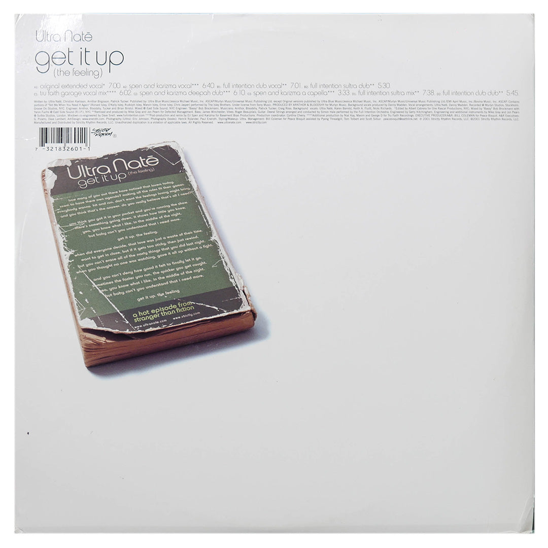 ULTRA NATÉ - GET IT UP (THE FEELING) (2LP) | 12" MAXI SINGLE USADO