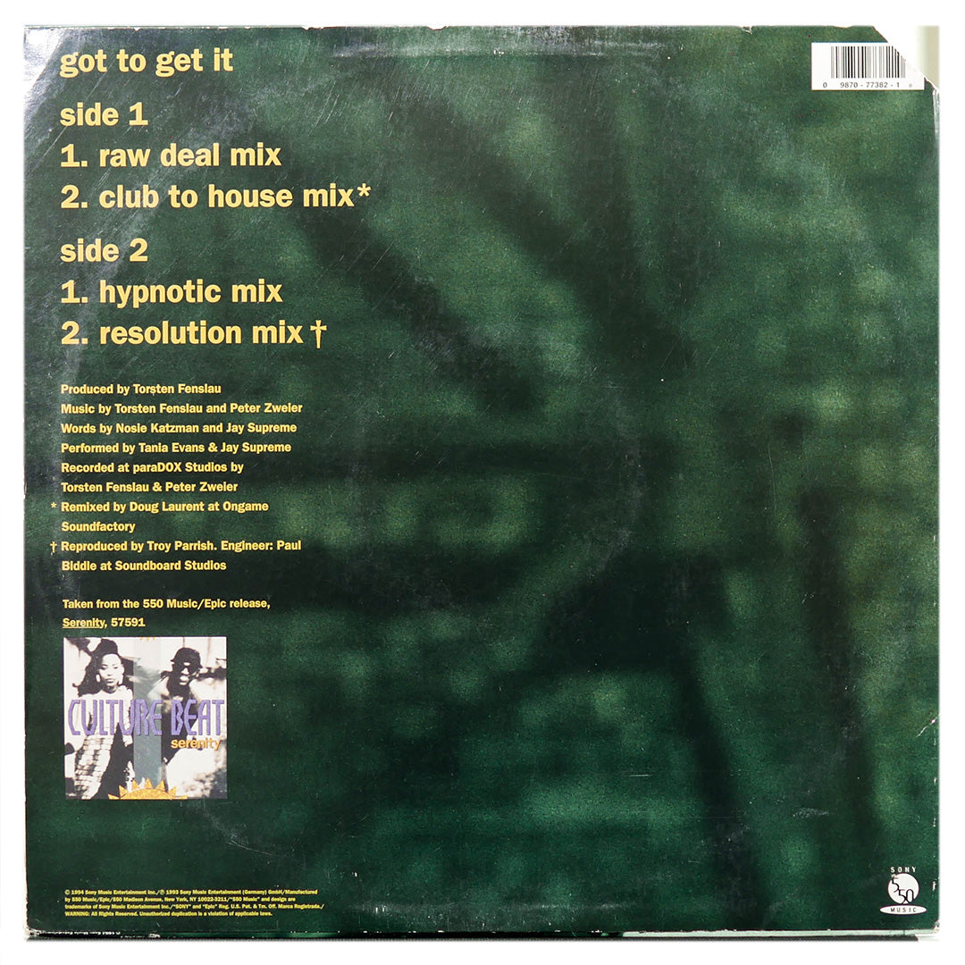 CULTURE BEAT - GOT TO GET IT | 12" MAXI SINGLE USADO