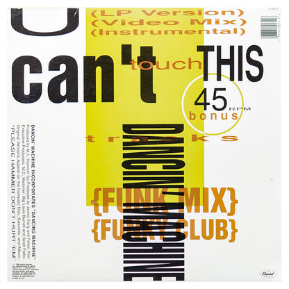 MCHAMMER - U CAN'T TOUCH THIS | 12" MAXI SINGLE USADO