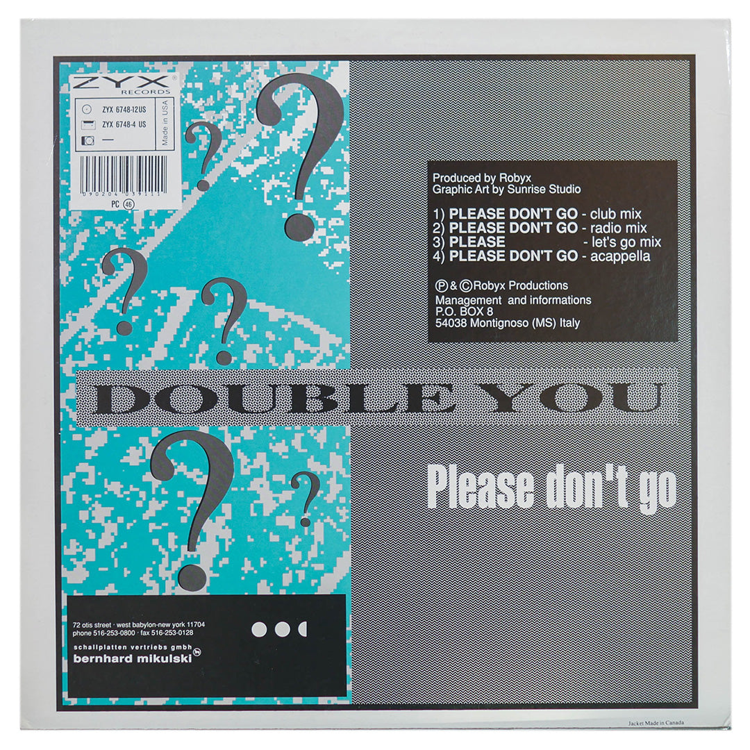 DOUBLE YOU - PLEASE DON'T GO | 12" MAXI SINGLE USADO