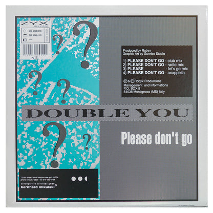 DOUBLE YOU - PLEASE DON'T GO | 12" MAXI SINGLE USADO