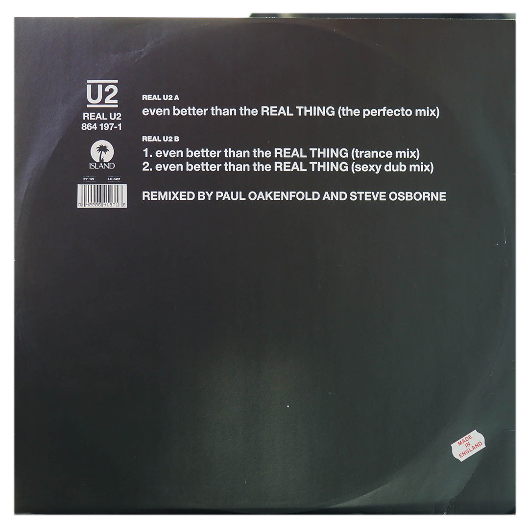 U2 - EVEN BETTER THAN THE REAL THING | 12" MAXI SINGLE USADO