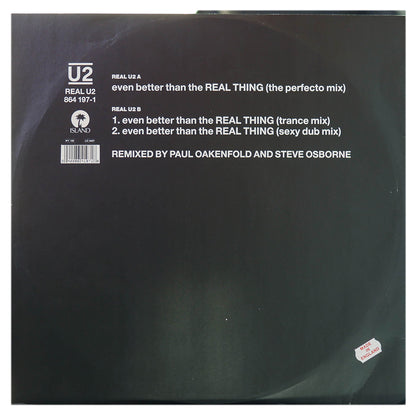 U2 - EVEN BETTER THAN THE REAL THING | 12" MAXI SINGLE USADO