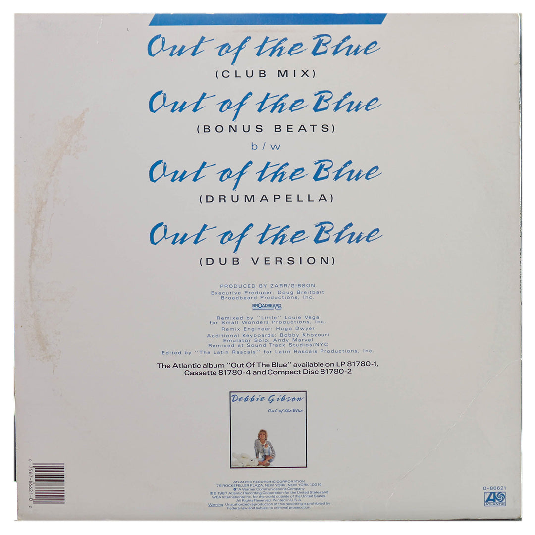 DEBBIE GIBSON - OUT OF THE BLUE | 12" MAXI SINGLE USADO