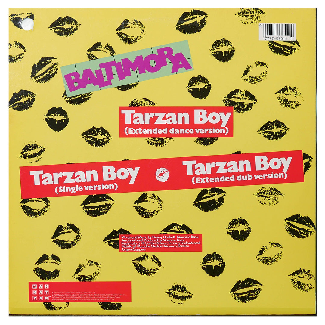 BALTIMORA - TARZAN BOY | 12" MAXI SINGLE USADO